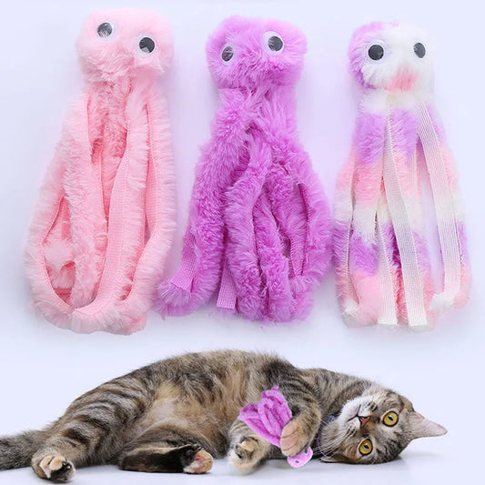 Plush Octopus Cat Toy for Kittens