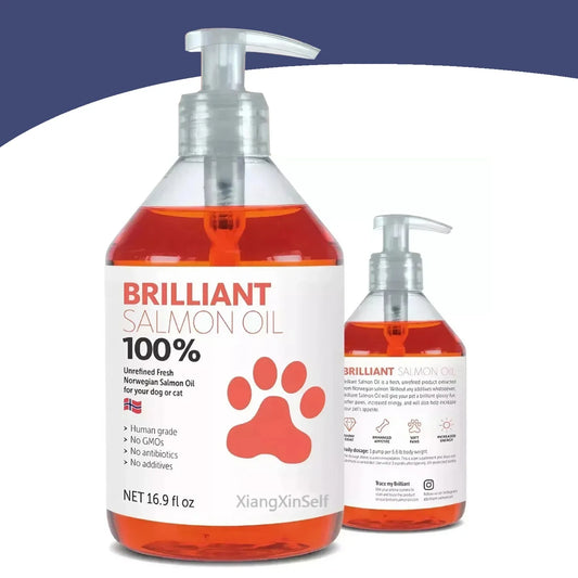 500ml Salmon Oil for Pets – Skin & Coat Support