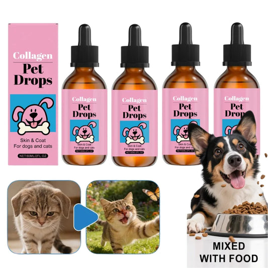 Pet Collagen Liquid Drops 60ml – Skin & Coat Support