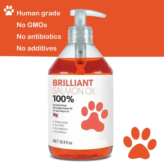 500ml Salmon Oil for Pets – Skin & Coat Support