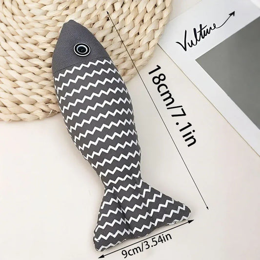 3-Piece Catnip Fish Toy Set